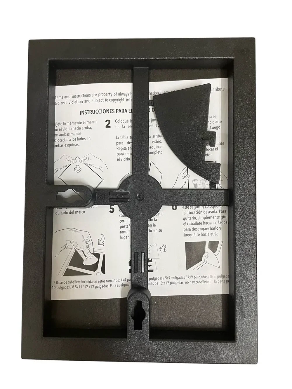 Mainstays 5x7 Picture Frame Black Front Loading w/ Easel